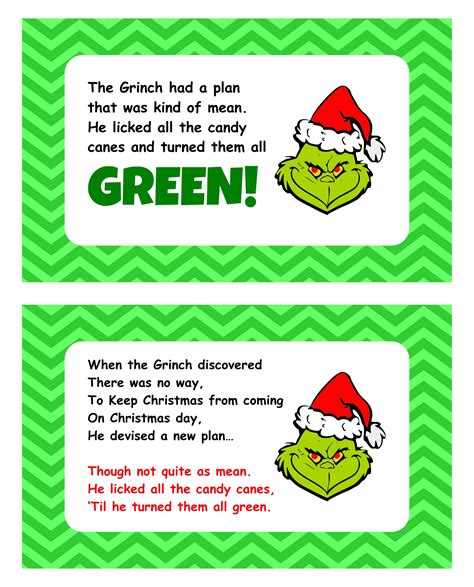 Grinch Poem Printable